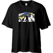 Футболка Oversize Simpsons black and white