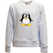 Детский свитшот без начеса Пингвин Ubuntu
