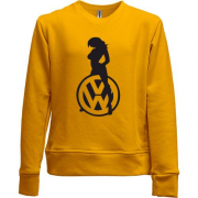 Детский свитшот без начеса Volkswagen (лого с девушкой)