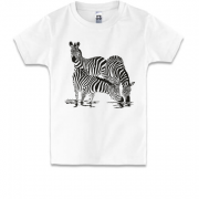 Детская футболка с зебрами