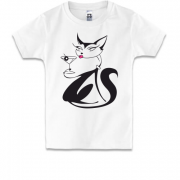 Дитяча футболка гламурна кішечка