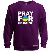 Світшот без начісу Pray for Ukraine