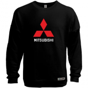 Свитшот без начеса с лого Mitsubishi