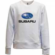 Дитячий світшот без начісу з лого Subaru