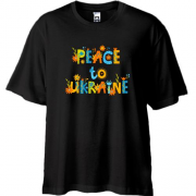 Футболка Oversize Peace for Ukraine