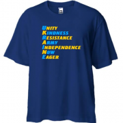 Футболка Oversize Unity Kindness Resistance