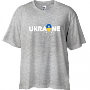 Футболка Oversize с принтом "Локация Украина"