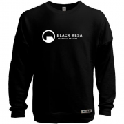 Свитшот без начеса с логотипом сотрудника Black Mesa (Half Life)