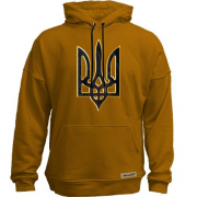 Худи без начеса с гербом Украины стилизованным под кору