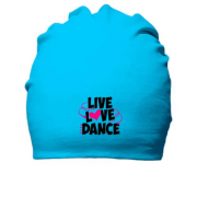 Хлопковая шапка Live love dance