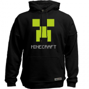 Худи без начеса Minecraft logo grey