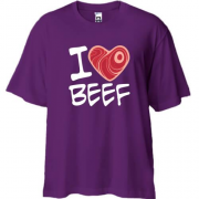 Футболка Oversize "I love Beef"