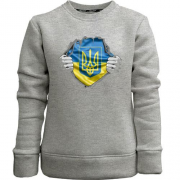 Детский свитшот без начеса "Ukraine Nation"