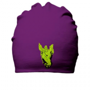 Бавовняна шапка з зеленим примарою