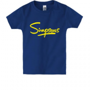 Детская футболка с надписью Симпсоны