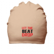 Бавовняна шапка з написом "Let me beat drop"