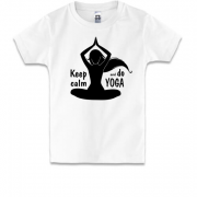 Дитяча футболка Keep Calm an Do Yoga