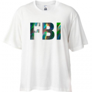 Футболка Oversize FBI (голограмма) (голограмма)