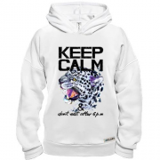 Худі BASE з леопардом Keep calm & dont eat after 6 pm