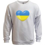 Свитшот без начеса Люблю Украину