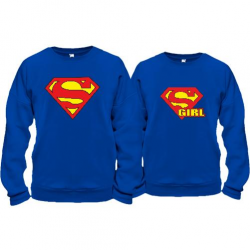 Парные кофты Superman & Supergirl