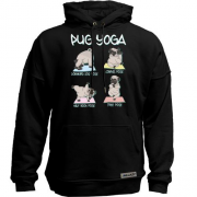 Худи без начеса Pug Yoga Мопс Йога