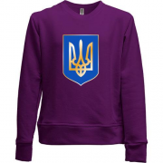 Детский свитшот без начеса с гербом Украины (2)