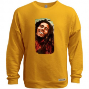 Свитшот без начеса с улыбающимся Bob Marley