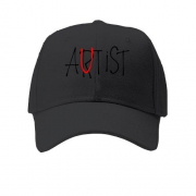 Детская кепка с надписью Artist/autist