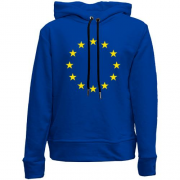 Детский худи без флиса с символикой Евро Союза