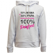 Детский худи без флиса 50% мама + 50% папа