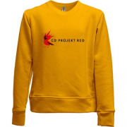 Детский свитшот без начеса с логотипом CD Projekt Red