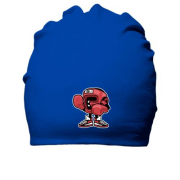 Хлопковая шапка с боксерским шлемом и перчатками