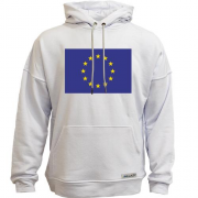 Худи без начеса с флагом  Евро Союза