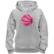 Худи BASE с розовым баскетбольным мячом