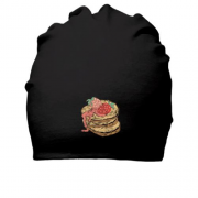 Бавовняна шапка Млинці з полуницею
