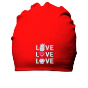 Хлопковая шапка Love Love Love
