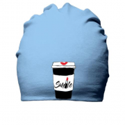 Хлопковая шапка Coffee Smile