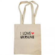 Сумка шоппер I Love Ukraine (2)