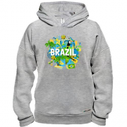 Худи BASE с бразильским колоритом и надписью "brazil"