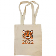 Сумка шоппер с тигром 2022