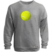 Свитшот без начеса с  зеленым теннисным мячом