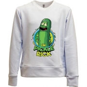 Детский свитшот без начеса Pickle Rick (2)