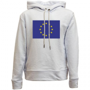 Детский худи без флиса с флагом  Евро Союза