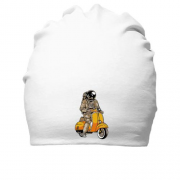 Хлопковая шапка Космонавт на скутере