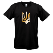 Футболка с гербом Украины (gold)
