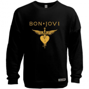 Свитшот без начеса Bon Jovi gold logo