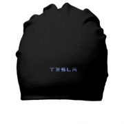 Бавовняна шапка з лого Tesla (блискавки)