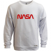 Свитшот без начеса NASA Worm logo