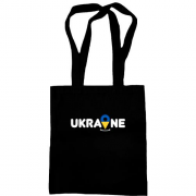 Сумка шоппер с принтом "Локация Украина"